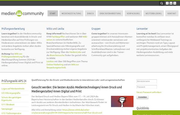 Vorschau von mediencommunity.de, Mediencommunity.de