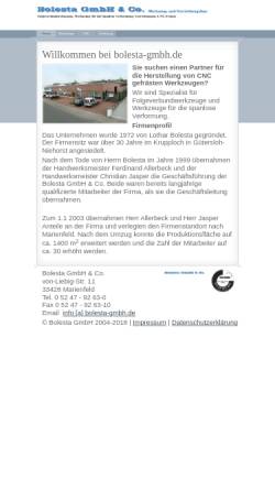 Vorschau der mobilen Webseite www.bolesta-gmbh.de, Bolesta GmbH & Co.