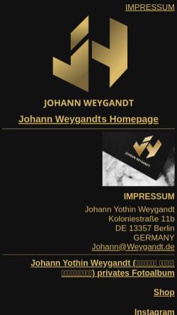 Vorschau der mobilen Webseite www.weygandt.net, Weygandt, Johann Yothin