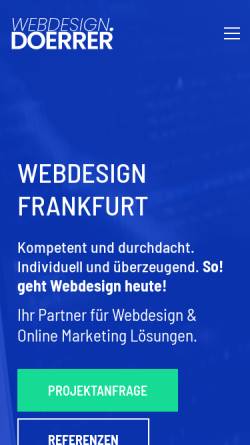 Vorschau der mobilen Webseite www.webdesign-doerrer.de, Webdesign Dörrer