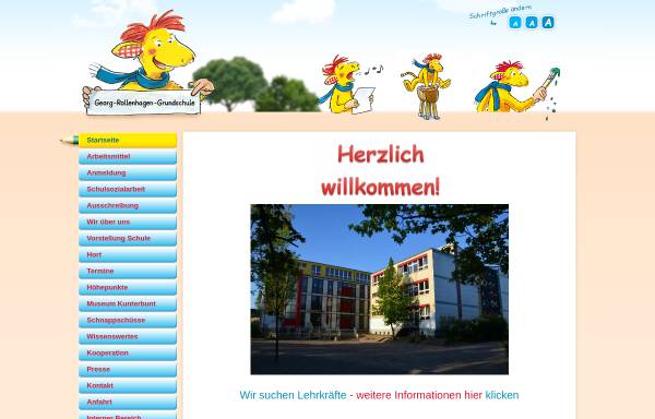 Vorschau von www.georg-rollenhagen-grundschule.de, Georg Rollenhagen Grundschule