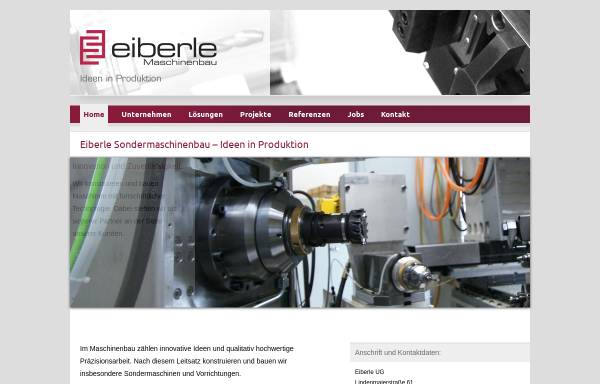 Vorschau von www.eiberle-gmbh.de, Eiberle Maschinenbau GmbH
