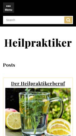 Vorschau der mobilen Webseite www.heilpraktikerin-reinhardt.de, Reinhardt, Angela