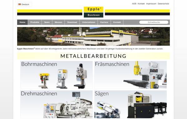 Vorschau von www.epple.com, Epple Maschinen GmbH