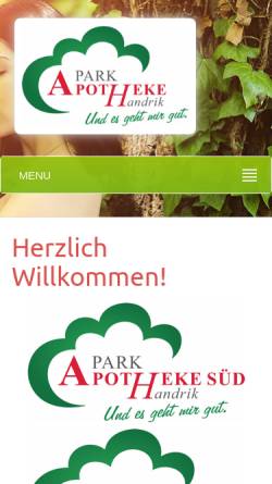 Vorschau der mobilen Webseite www.park-apotheke-fw.de, Park-Apotheke