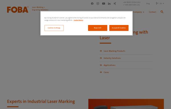 FOBA Laser Marking + Engraving | Alltec GmbH