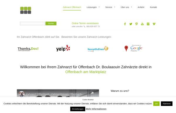 Vorschau von www.zahnarztteam-offenbach.de, Boulaaouin Zahnärzte