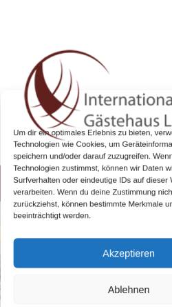 Vorschau der mobilen Webseite leipzig-pension.com, Internationales Gästehaus Leipzig