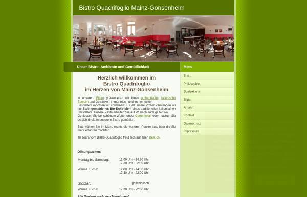 Vorschau von www.quadrifoglio-mainz.de, Restaurant Il Quadrifoglio