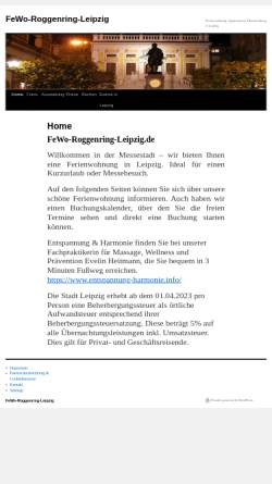 Vorschau der mobilen Webseite www.fewo-roggenring-leipzig.de, Fewo-Leipzig.com