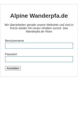 Vorschau der mobilen Webseite www.wanderpfa.de, Wanderpfade in den Allgäuer Alpen