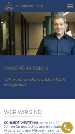Vorschau der mobilen Webseite schmidt-westphal.de, Schmidt-Westphal Rechtsanwälte