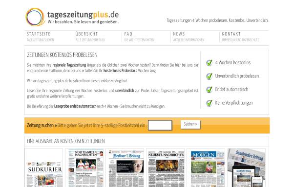 Vorschau von www.tageszeitung-plus.de, Tageszeitung Plus
