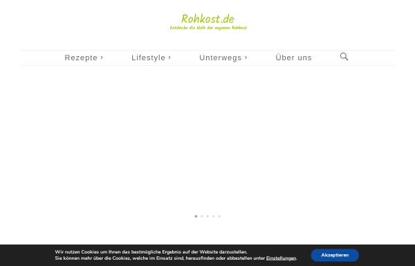 Vorschau von www.rohkost.de, Rohkost Blog