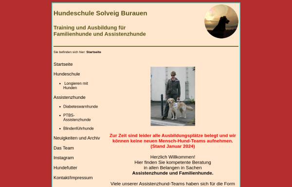 Vorschau von www.hundeschule-burauen.de, Hundeschule Solveig Burauen