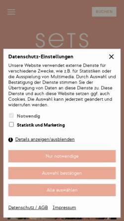 Vorschau der mobilen Webseite www.setsberlin.de, SETs