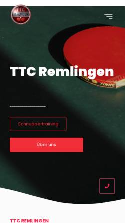 Vorschau der mobilen Webseite www.ttc-remlingen.de, TTC Remlingen