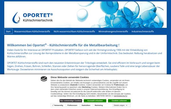 Vorschau von oportet.de, R. Tübben GmbH & Co. KG