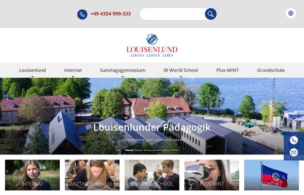 Vorschau von www.louisenlund.de, Stiftung Louisenlund
