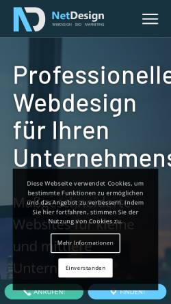Vorschau der mobilen Webseite netdesign2000.de, Netdesign2000 e.K.