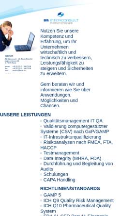 Vorschau der mobilen Webseite www.bm-webdesign-gbr.de, B+M Webdesign