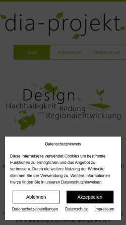 Vorschau der mobilen Webseite www.dia-projekt.de, Dia Projekt, Thomas Gietzelt