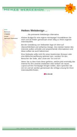 Vorschau der mobilen Webseite www.heikes-webdesign.de, Heikes Webdesign