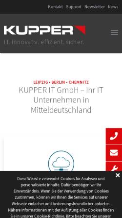 Vorschau der mobilen Webseite www.kupper-it.com, Kupper Computer GmbH