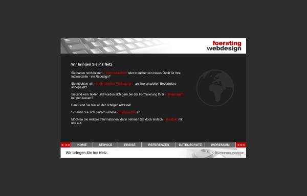 Vorschau von www.foersting-webdesign.de, foersting webdesign