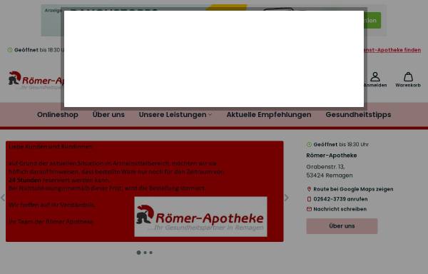 Vorschau von www.roemer-apotheke-remagen.de, Römer-Apotheke