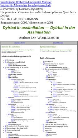 Vorschau der mobilen Webseite www.linguist.de, Dyirbal in der Assimilation