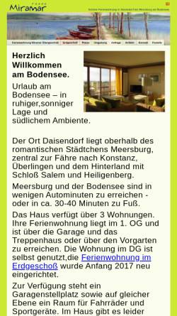 Vorschau der mobilen Webseite ferienwohnung-bei-meersburg.de, Ferienwohnung Miramar