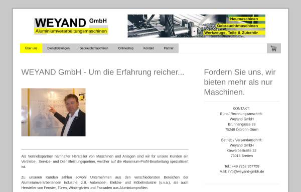 Vorschau von www.weyand-gmbh.de, Weyand GmbH