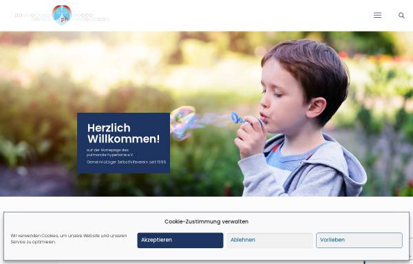 Vorschau von www.phev.de, Pulmonale Hypertonie e.V.