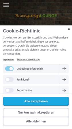 Vorschau der mobilen Webseite bewegungslounge-fulda.de, Kampfsport in Fulda