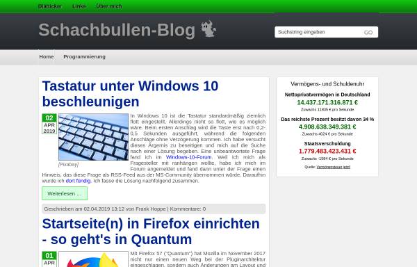 Vorschau von www.schachbulle.de, Schachbullen-Blog