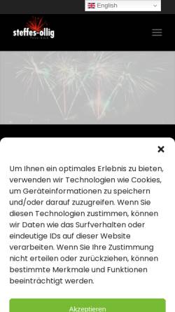 Vorschau der mobilen Webseite www.steffes-ollig.de, Steffes-Ollig Feuerwerke