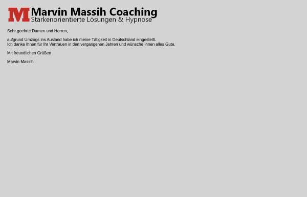 Vorschau von www.massih-coaching.com, Marvin Massih