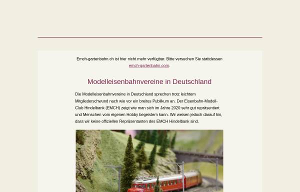 Vorschau von www.emch-gartenbahn.ch, EMCH Eisenbahnmodell Club Hindelbank