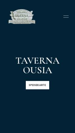 Vorschau der mobilen Webseite www.taverna-ousies.de, Taverna Ousies