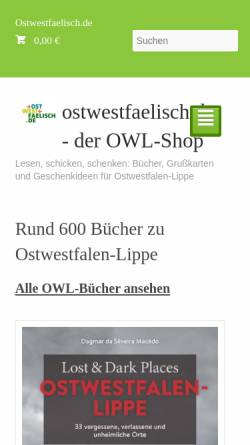 Vorschau der mobilen Webseite www.owl-namen.de, Ostwestfälische Namen