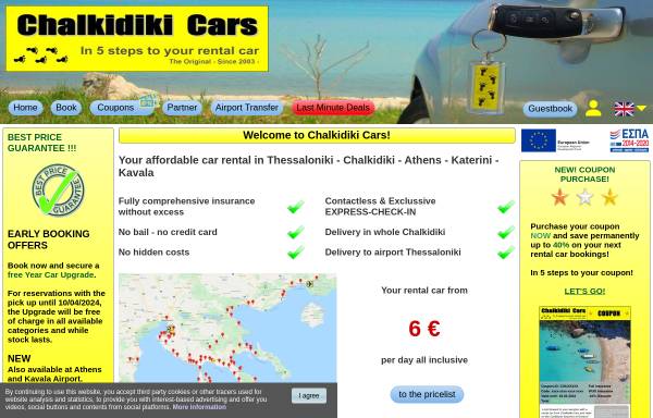 Vorschau von www.chalkidiki-cars.com, Chalkidiki Cars