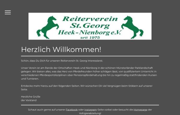 Vorschau von reitverein-heek-nienborg.jimdo.com, Reiterverein St. Georg Heek-Nienborg e.V.