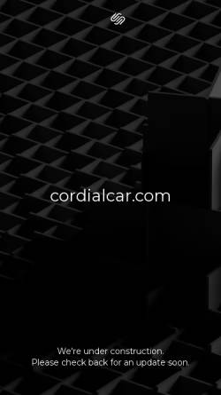 Vorschau der mobilen Webseite www.cordialcar.com, Cordialcar