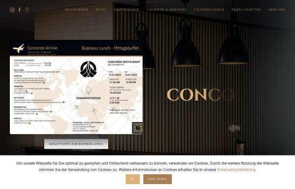 Vorschau von www.concorde-donau.de, Hotel Concorde GmbH & Co.KG