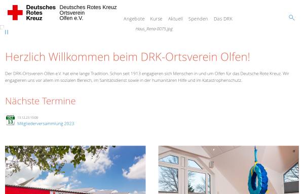 Vorschau von www.drk-olfen.de, DRK Ortsverein Olfen