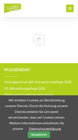 Vorschau der mobilen Webseite www.pflegedienst-gruttauer.de, Ambulante Alten- und Krankenpflege G. Gruttauer