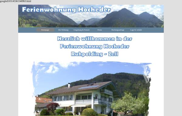 Vorschau von www.ruhpolding-ferien.de, Ferienwohnung Hocheder