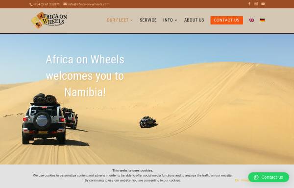 Vorschau von www.africa-on-wheels.com, Africa on wheels