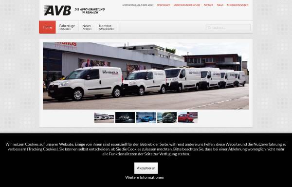 Vorschau von www.avb-reinach.ch, AVB - Autovermietung Basel AG